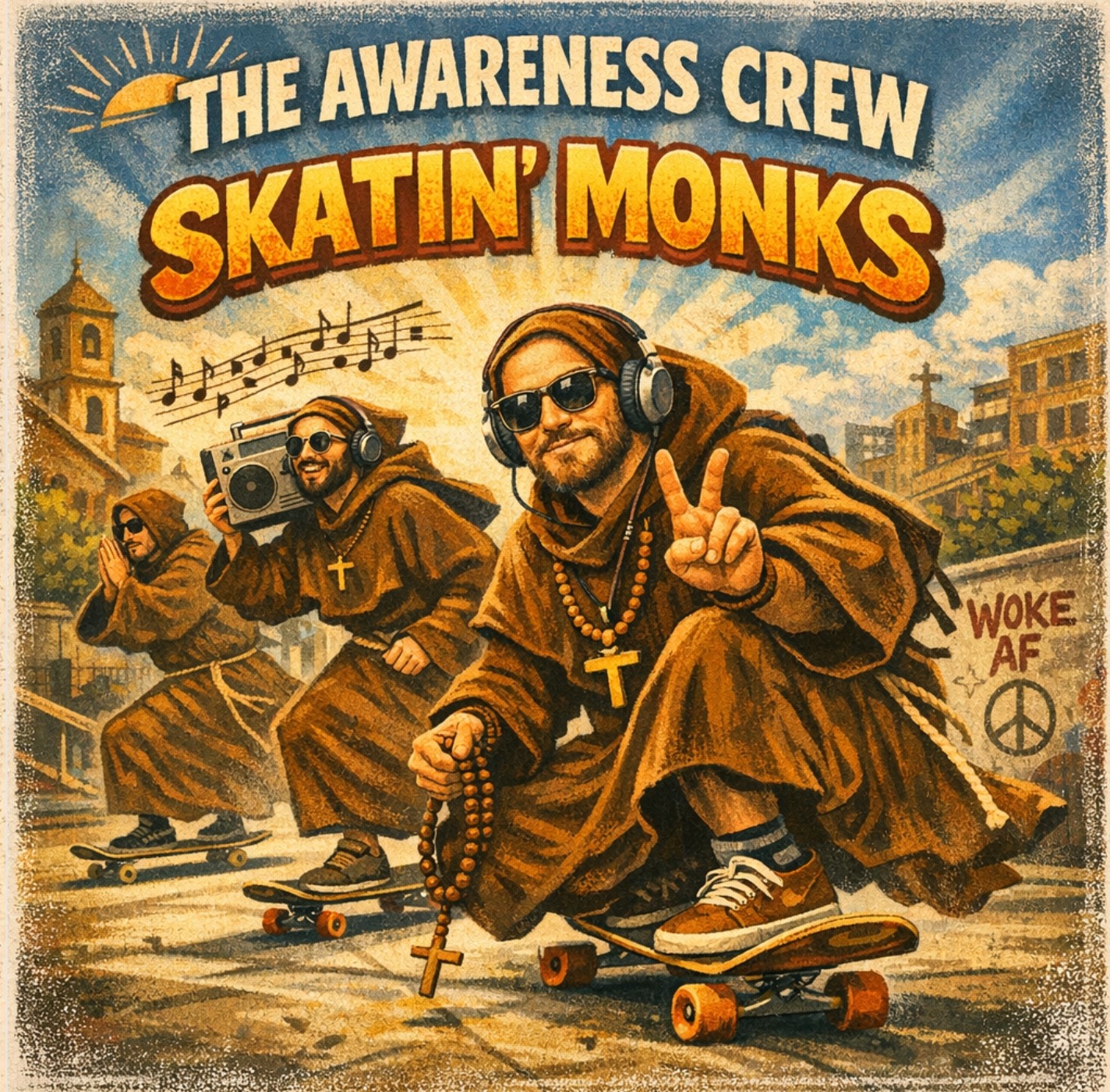 Skatin’ Monks